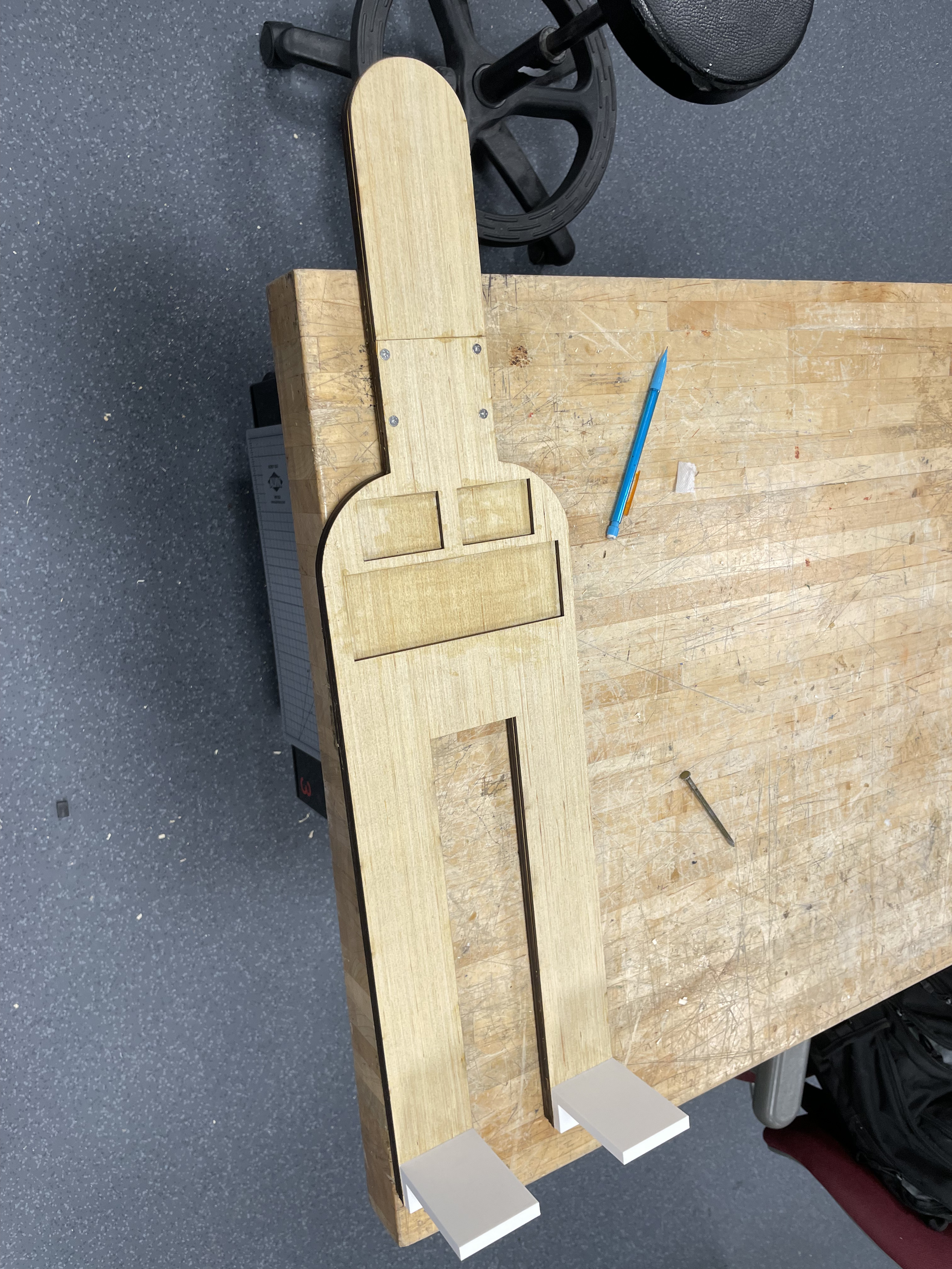 Laser-cut wooden frame