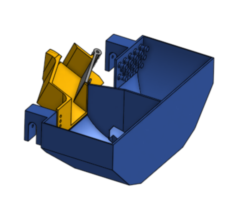 Diagonal hopper sorter